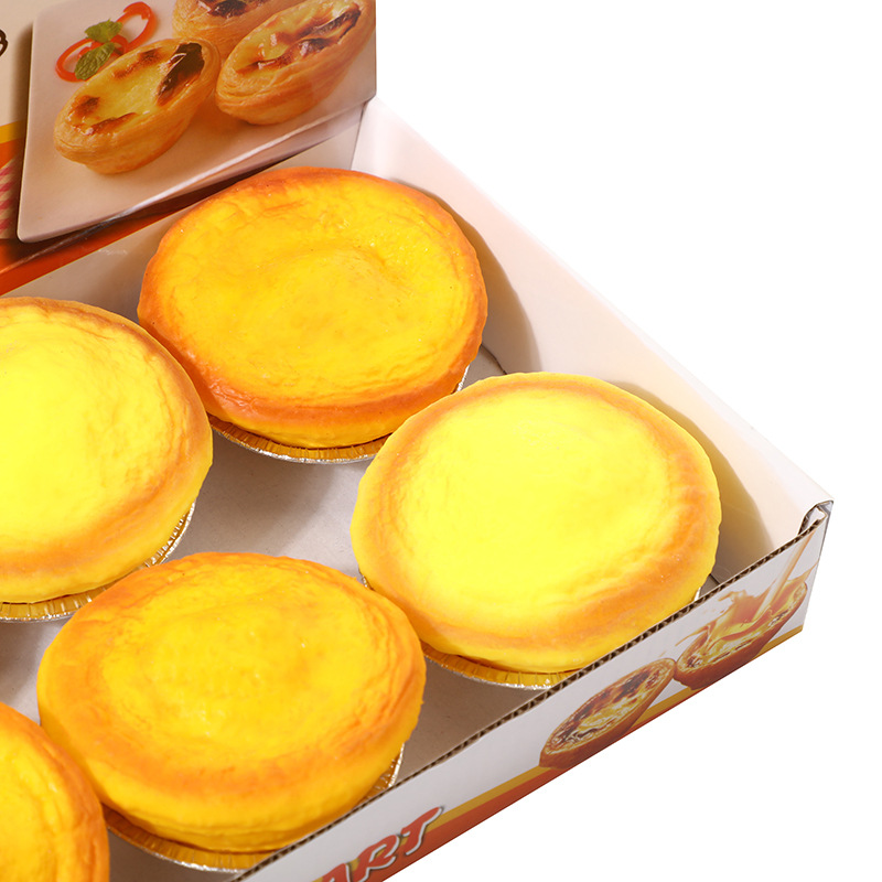 Venting egg tarts, squeezing and pinching fun, small toys, street stall, stress-relieving, flour egg tarts, fun and novel, unique and funny, stress-relieving Application Scenario