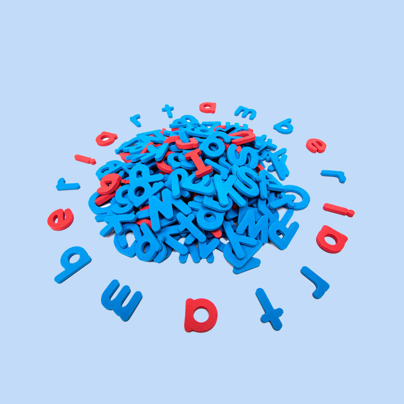 Hongbo Creative Magnetic stickers, cartoon letter magnetic stickers, colorful English and number magnetic stickers, sponge EVA refrigerator stickers Specification image