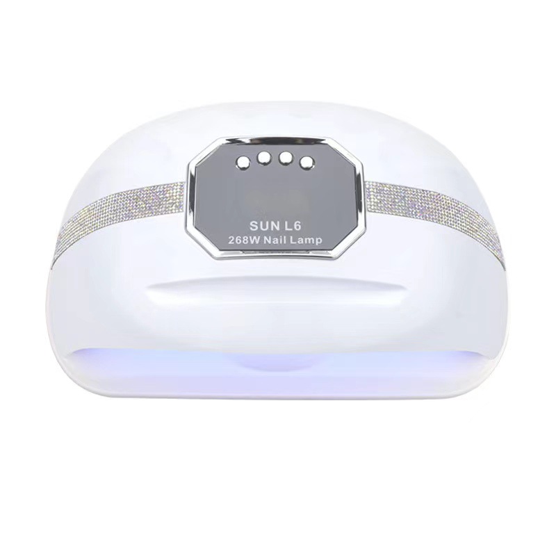 Special 268W phototherapy machine for nail salons, quick hand drying nail lamp, nail polish glue baking lamp, led sensor, no blackening Item Picture