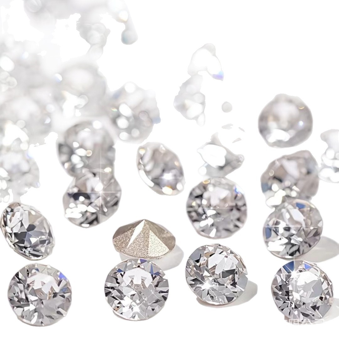 High-quality gold and silver base white water diamond DIY nail diamond accessories from a supplier of live-streaming products for Internet celebrities Application Scenario