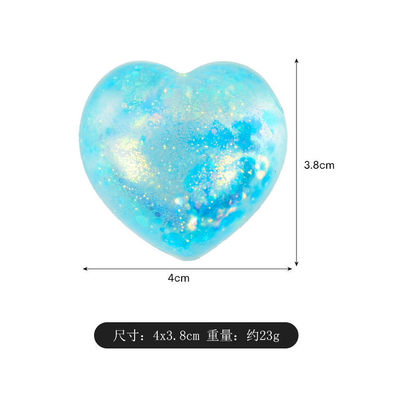 Maltose slow Rebound Heart-shaped Pinching Fun Stress-relieving and venting small toys Mini heart-shaped Pinching Fun factory wholesale Item Picture