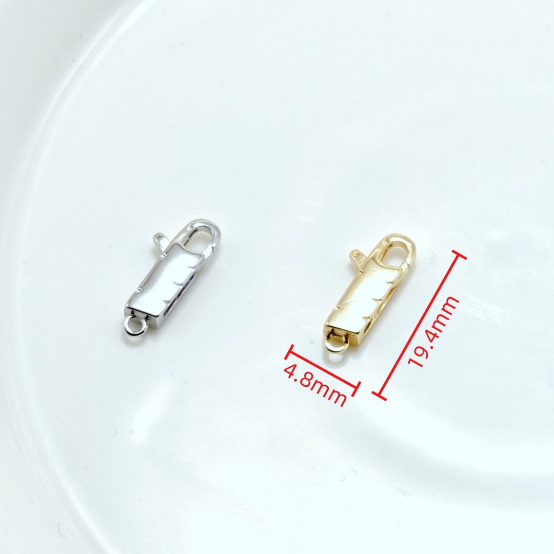 18K gold color-preserving heart-shaped chain necklace clasp, heart-shaped lobster clasp, bear clasp, spring clasp, diy handmade jewelry Specification image