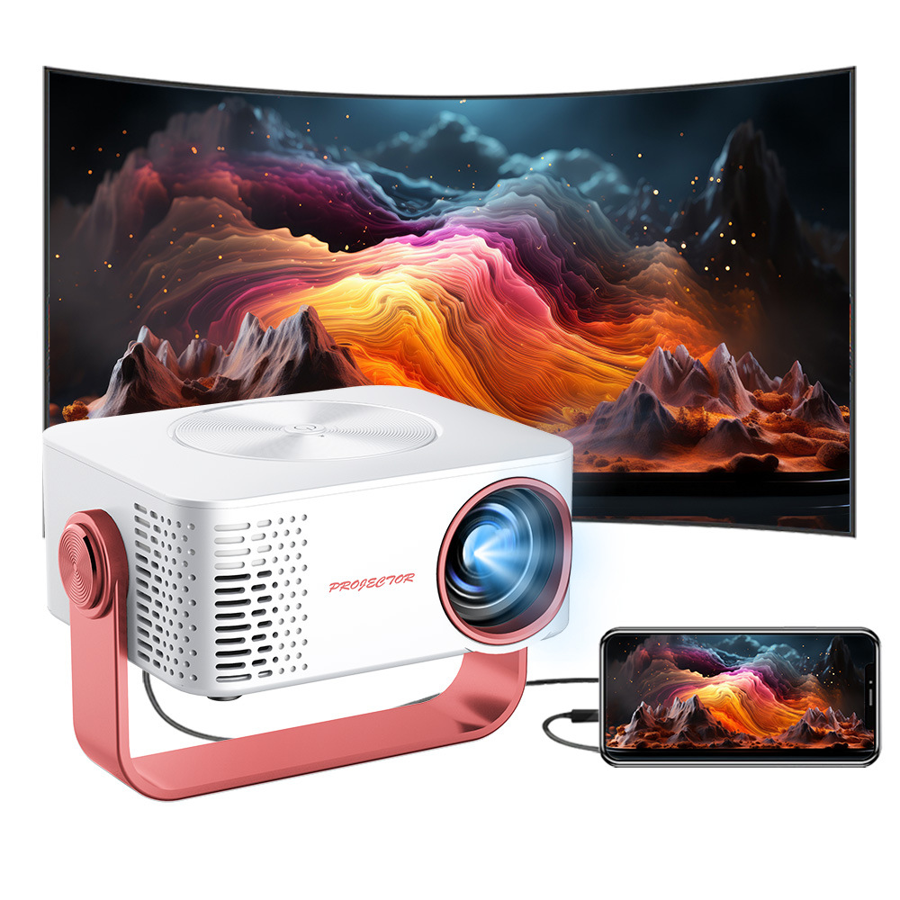 M60 [New BestSeller] Portable Projector, 1080P High-definition Thin Projector for Home use, Mobile phone Screen projection, WIFI Application Scenario