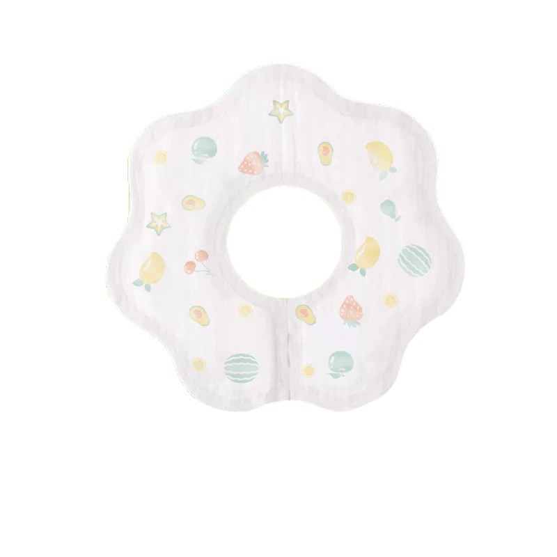 婴儿一次性口水巾宝宝口水围兜围嘴口水兜新生儿婴幼儿OEM贴牌代白底实物图