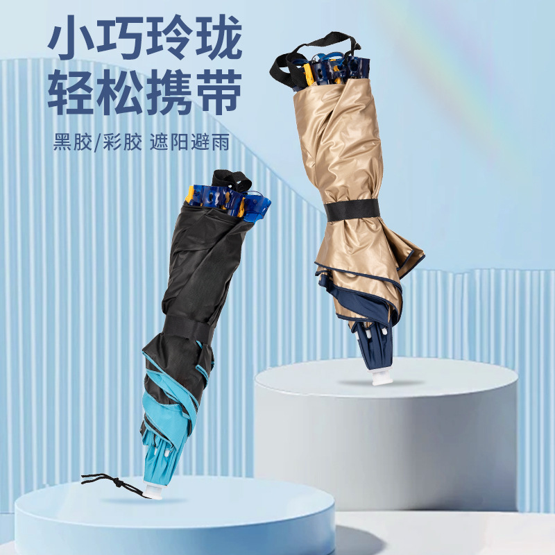 彩虹伞长柄/长柄伞色丁/遮雨棚/色丁雨伞产品图