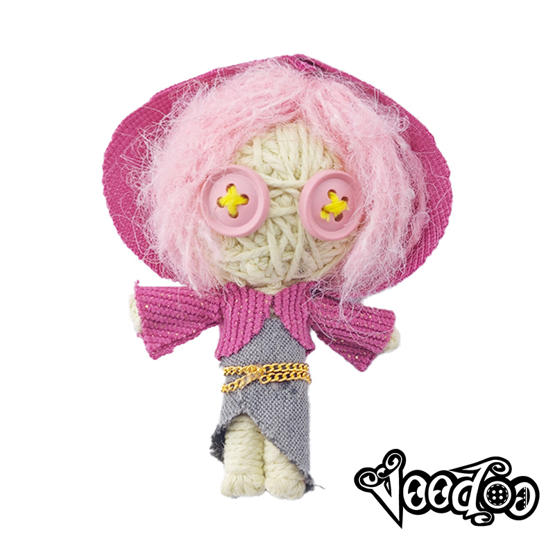 Original cotton thread dolls by dancers, handcrafted, exquisite small pendants of Fudu dolls, festival gifts for foreign trade