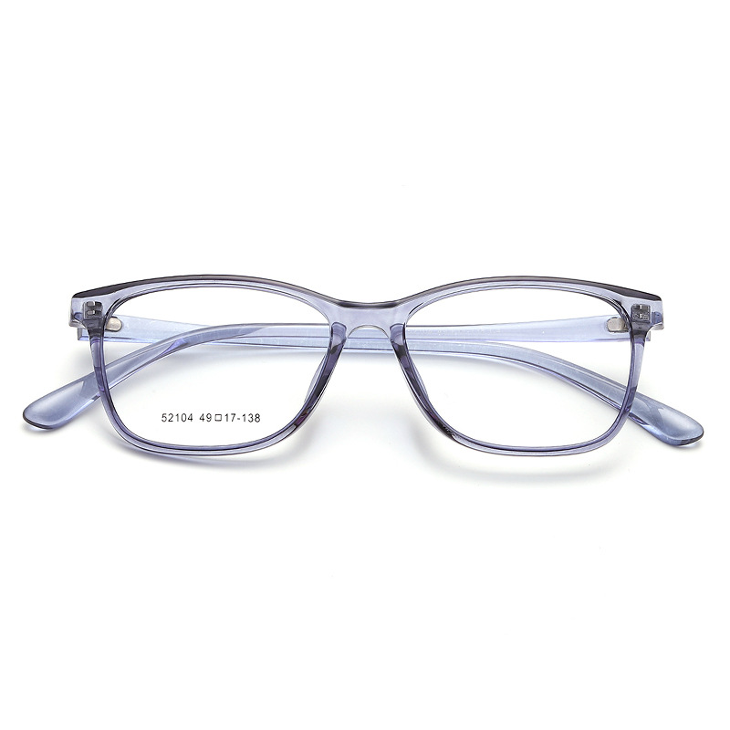 丹阳方形近视眼镜tr男女款小号52104全框架眼镜TR90镜架金属铰链白底实物图