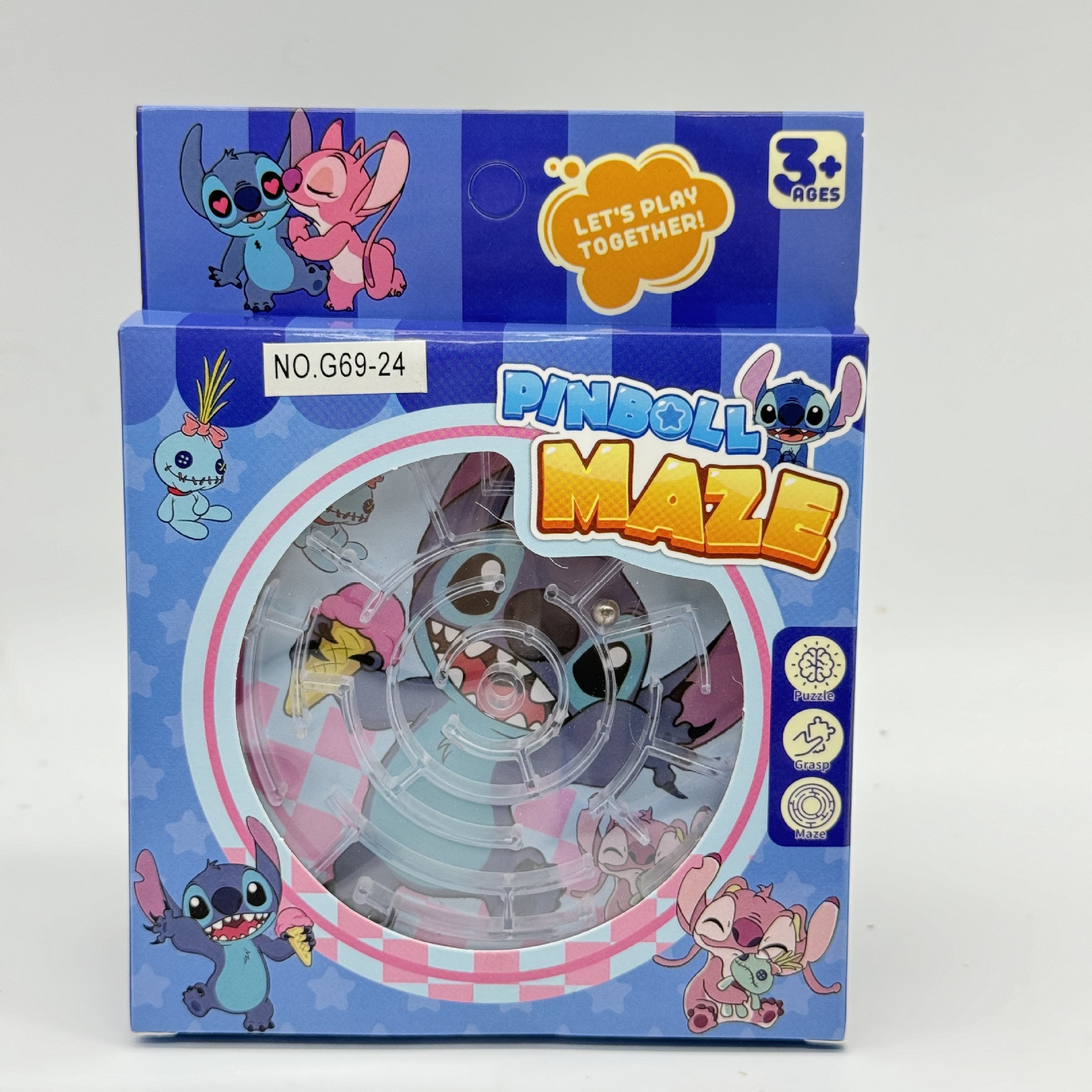 史迪仔弹珠盘迷宫史迪星际宝贝学生益智弹射掌上弹珠盘儿童玩具产品图