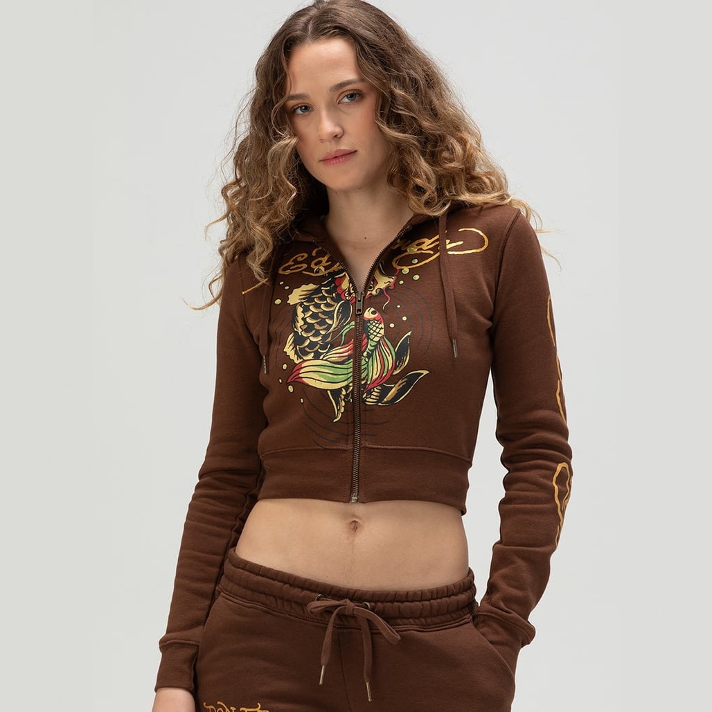 A 2025 new European and American style printed hooded sweatshirt and sweatpants two-piece women's casual set full figure