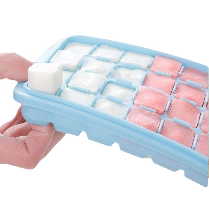 Molde creativo de hielo de silicona para hacer caja de hielo hielo copa de hielo 18 agujeros de hielo de silicona transfronteriza molde Item Picture