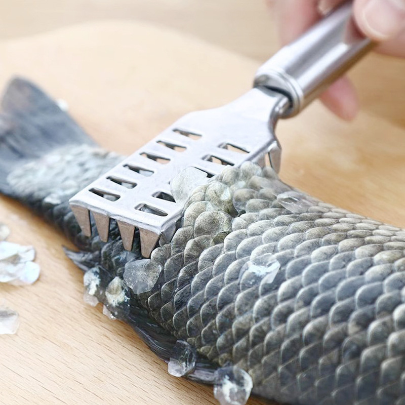 不锈钢多功能刮鳞器鱼鳞刨刮鱼鳞不锈钢刀具打鳞刨杀鱼刀杀鱼工具