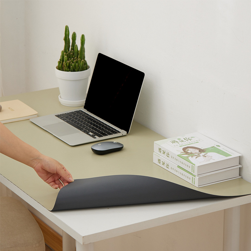 儿童书桌垫防水防笔迹可擦洗皮革办公电脑垫鼠标垫餐垫防油双面用细节图