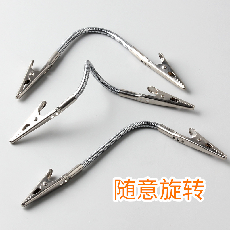 亚马逊爆款标签夹烘焙蛋糕店价格牌留言便签夹广告夹金属双头夹子 饮品店价签托夹 商铺商品标价固定夹 桌面便签固定支架产品图