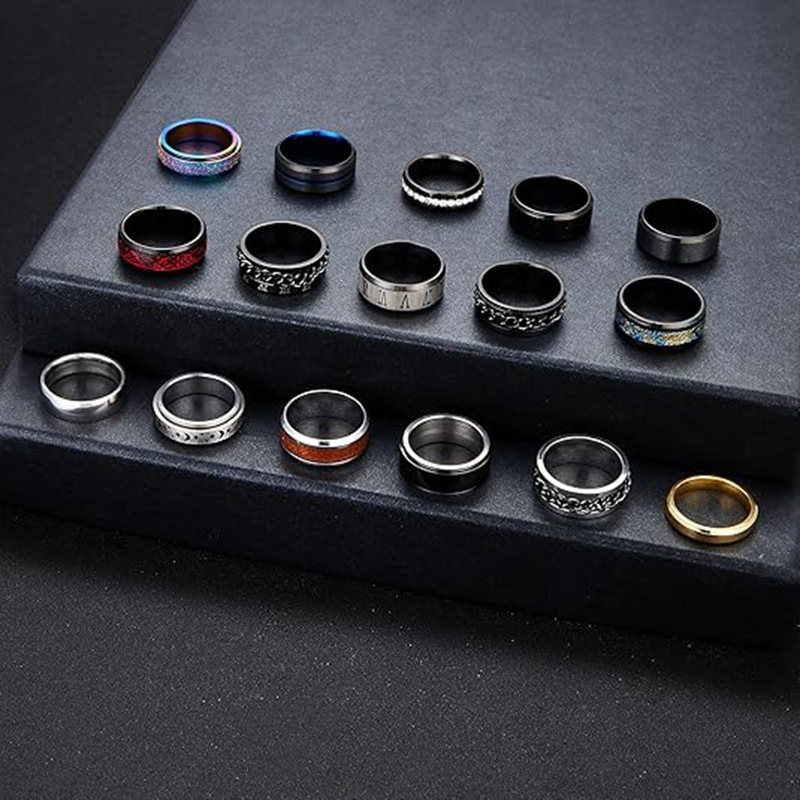 In 2024, we offer wholesale of best-selling cross-border Amazon jewelry items, including titanium steel rings and fashionable stainless steel jewelry from Europe and America details Picture