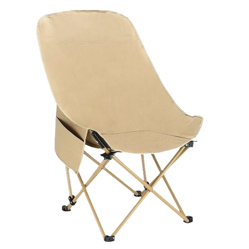 Outdoor high-backed moon chair, camping folding small stool, Ket chair, fishing chair, beach chair, camping equipment Item Picture