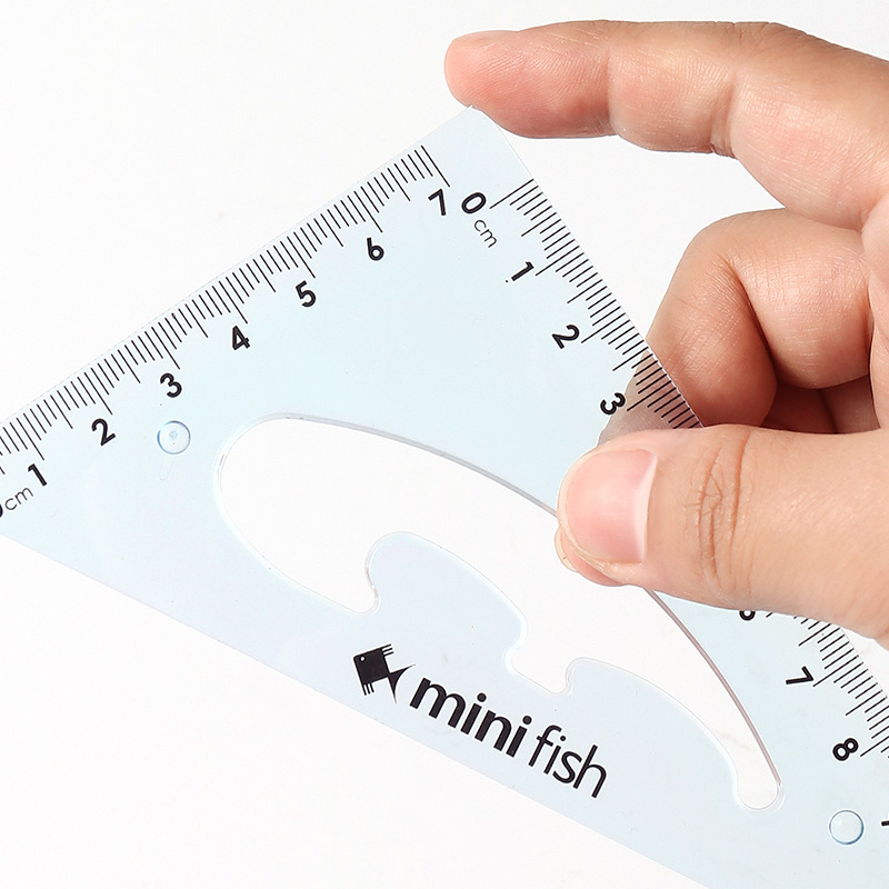 跨境外贸套装尺15cm软套尺学生彩色学习用品文具软尺子四件套批发细节图