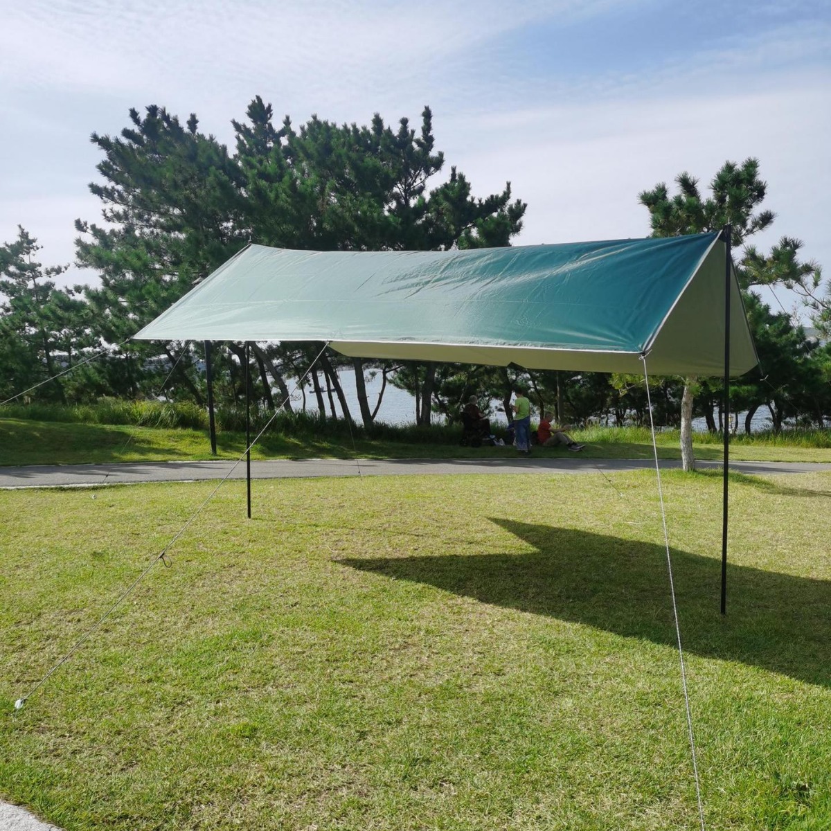 The outdoor canopy tent is thickened with UV-resistant Oxford fabric waterproof, providing full shading for beach camping and fishing. The shading has been upgraded details Picture
