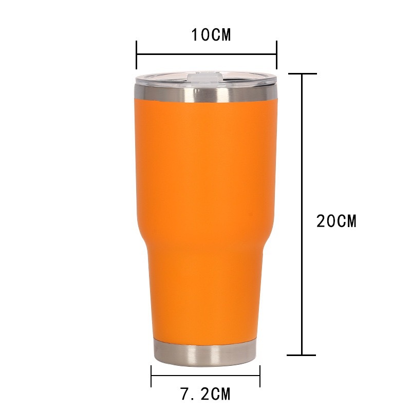 304 stainless steel insulated and chilled ice cup, creative car water cup, coffee cup and beverage cup Item Picture