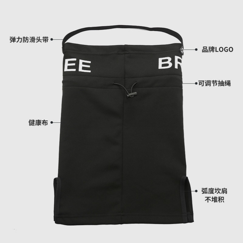 Wholesale of winter ski face masks, windproof and warm cycling masks, simple black letter headband and ear-hanging masks Application Scenario