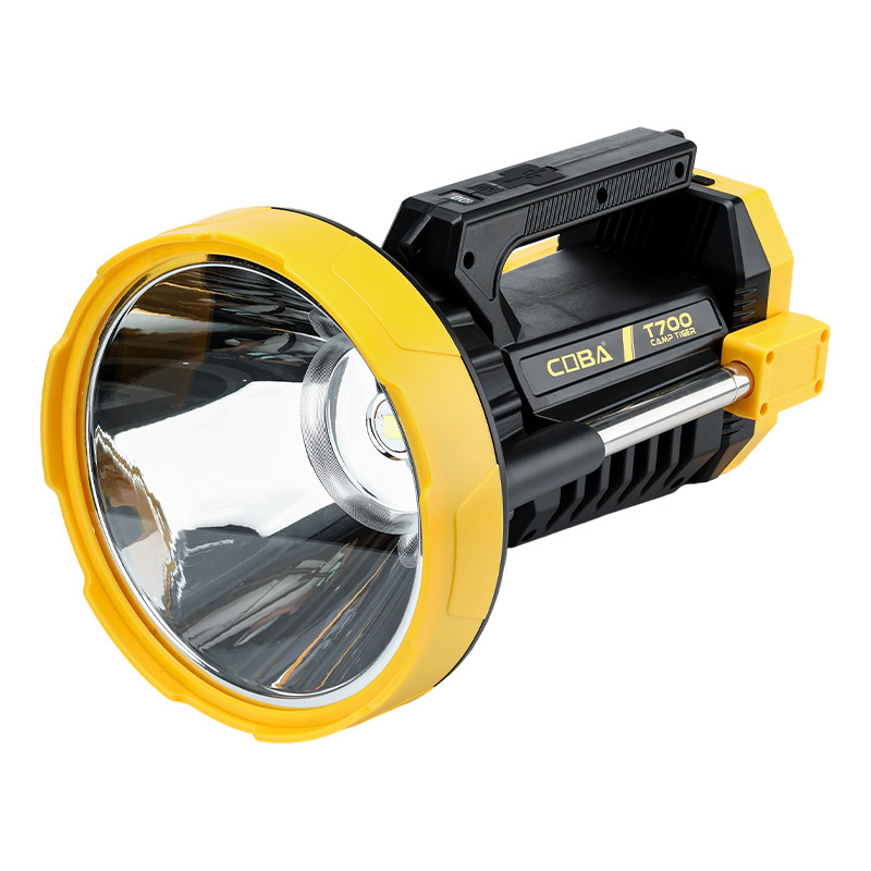 Flashlight, high-power outdoor emergency patrol portable searchlight, USB charging with side light, camping outdoors Item Picture