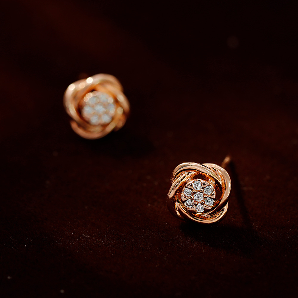 Hyacinth ins pequeño temperamento aretes moda luz lujo commuter delicados pendientes de circón 2025 nuevo estilo de moda earwear mujer Specification image