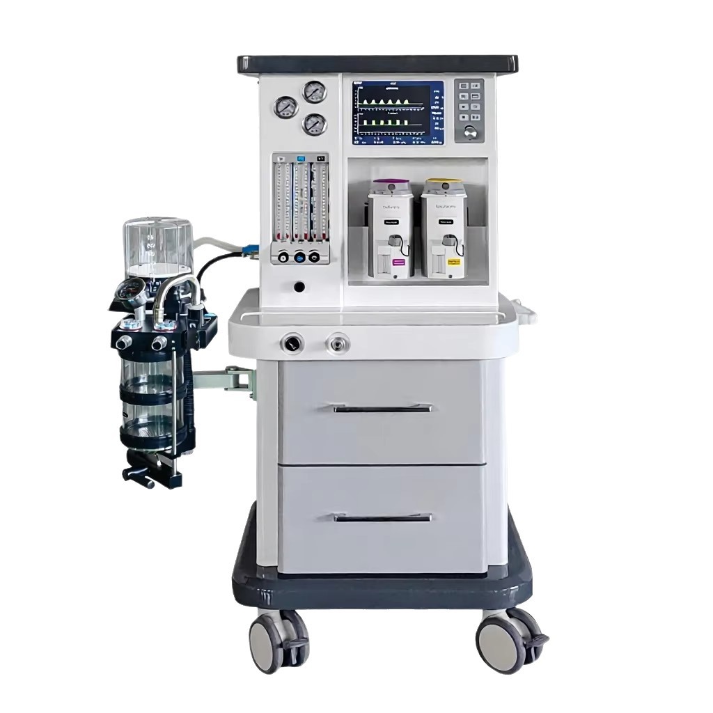 Cross-border exclusive supply Model-50 medical portable double-tank surgical anesthesia machine for export Item Picture