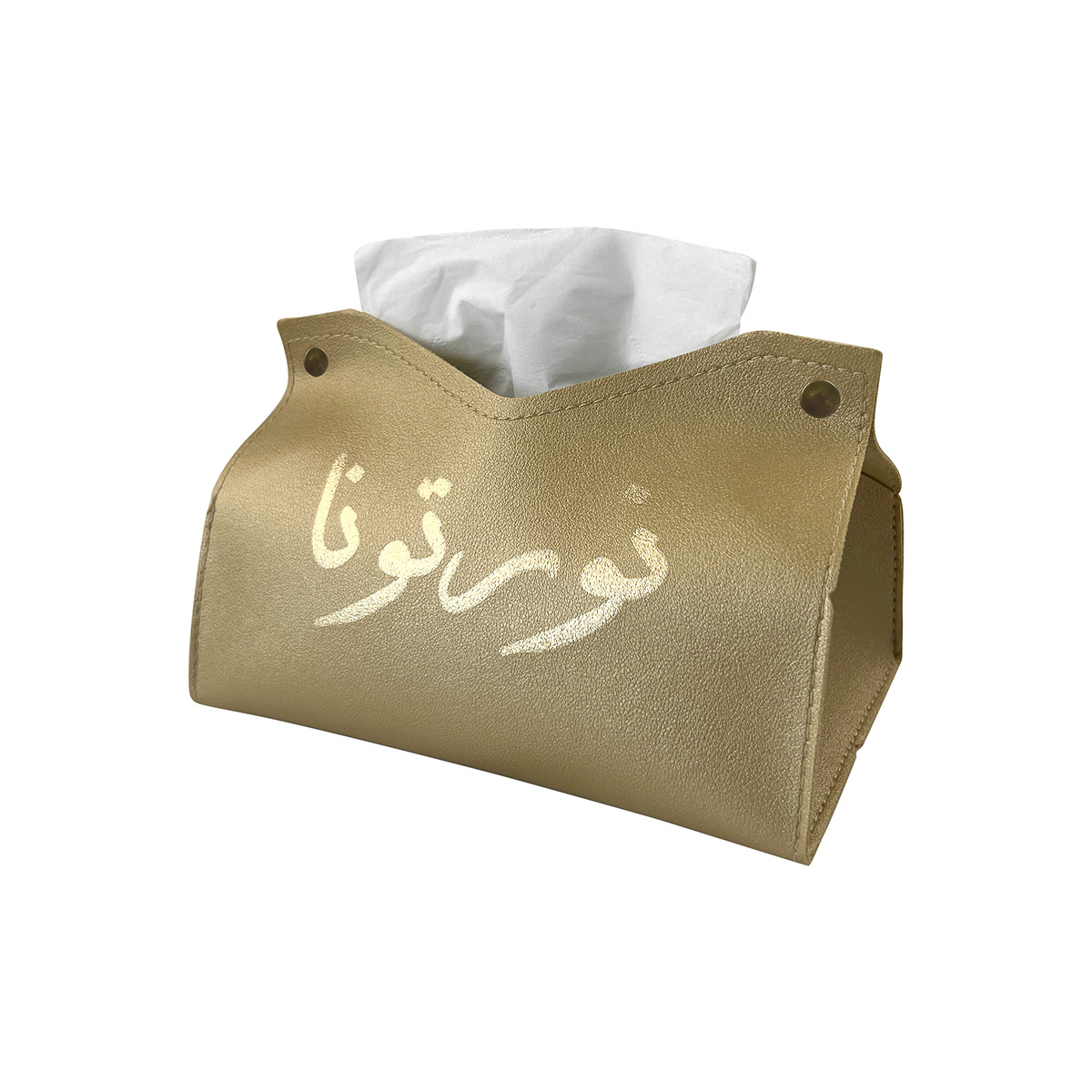 跨境新款烫金文字印花抽纸盒皮质酒店抽纸纸巾盒北欧风皮革纸巾盒