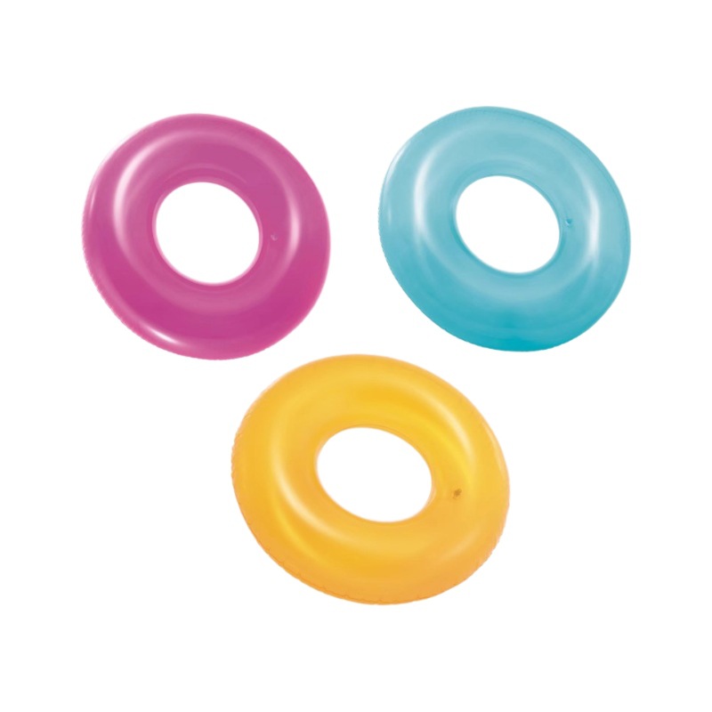 Transparent internet-famous swimming rings for adults and children, sequined swimming rings for both men and women, armpit rings, floating life-saving rings on water Item Picture
