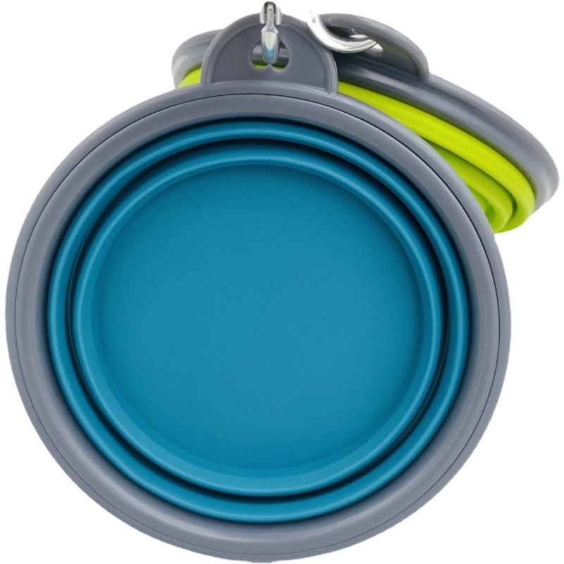 TPE plastic pet folding bowl for dog feeding, dual-purpose dog bowl for feeding and drinking, food-grade portable details Picture
