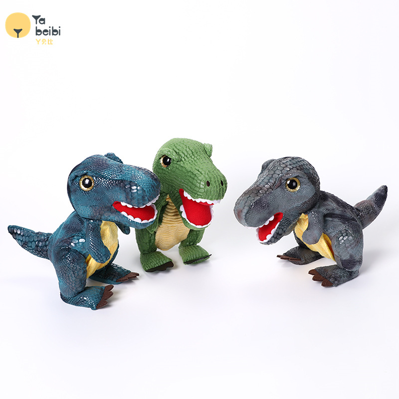 Simulated Tyrannosaurus rex plush electric toy, creative short plush children's electric doll, children's birthday gift Simulated Tyrannosaurus rex plush electric toy, creative short plush children's electric doll, children's birthday gift