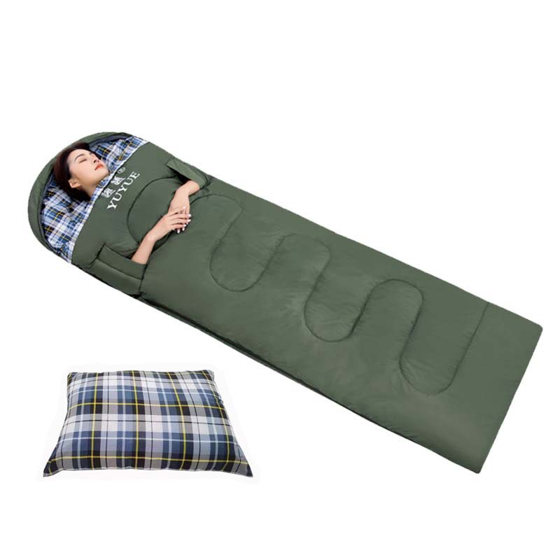 Factory wholesale adult outdoor sleeping bags, single person in spring, autumn and winter, spliced thickened sleeping bags for midday rest, travel and camping Specification image