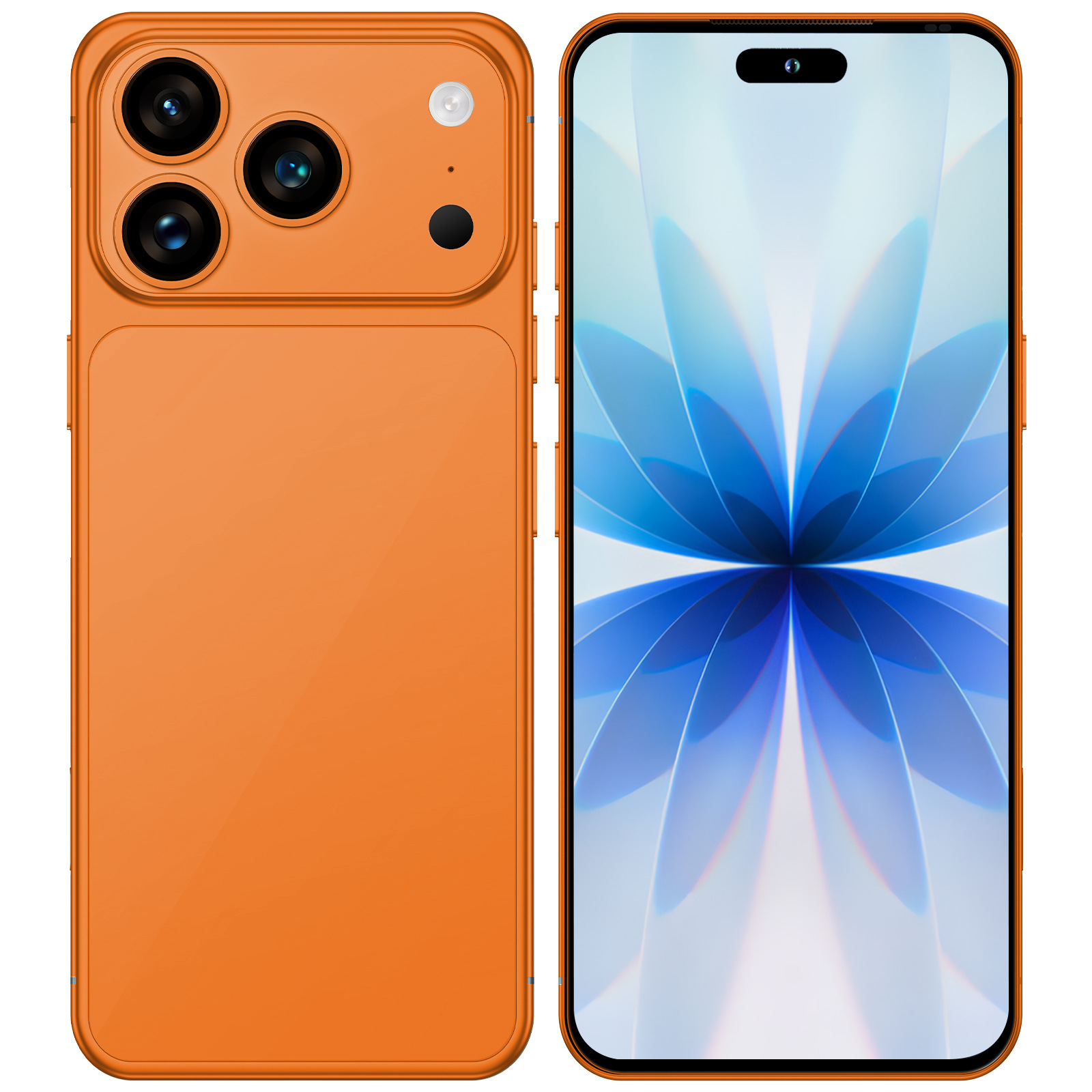 I17promax Cross-border 6.9 Dynamic Island inch Android 4+64G Global Compatible true 4G smart phone 8-core high-definition screen factory wholesale price Item Picture