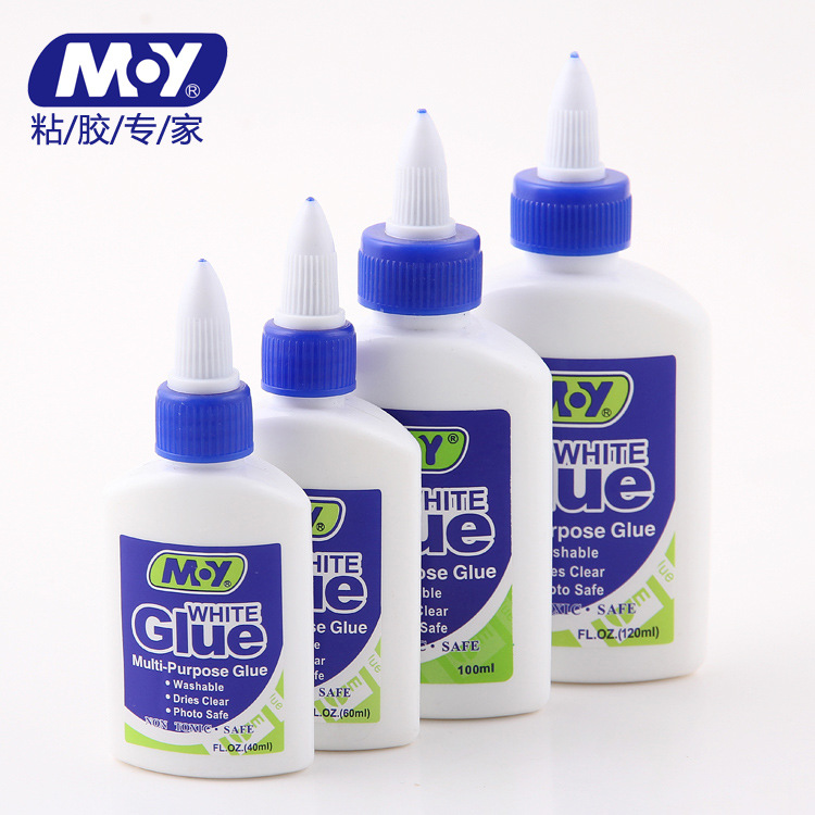 Handmade white latex adhesive paper, wood chips, student DIY slime clay, art model, eco-friendly glue, customized cross-border