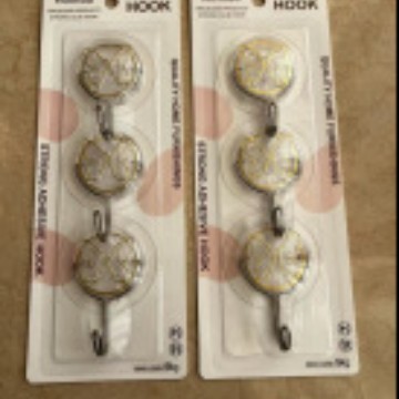 Light luxury transparent hooks without drilling, multiple styles of load-bearing adhesive hooks, high appearance level hooks for kitchen and bathroom, versatile for home use Specification image