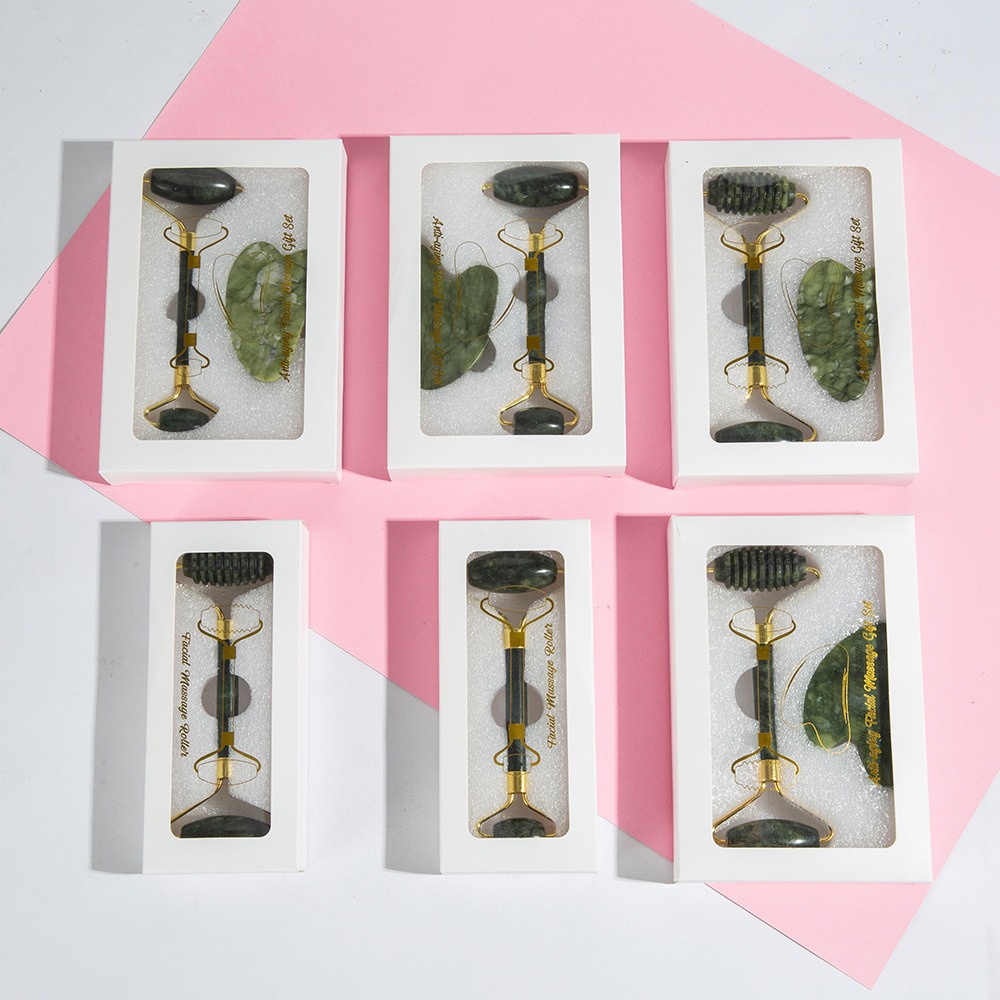 圆珠按摩滚轮面部全身养护玉石刮痧板美容器按摩器厂家批发跨境详情图3