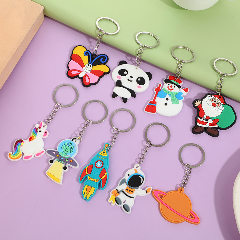 立体pvc软胶钥匙扣广告小礼品现蝴蝶包包挂件新款软胶公仔