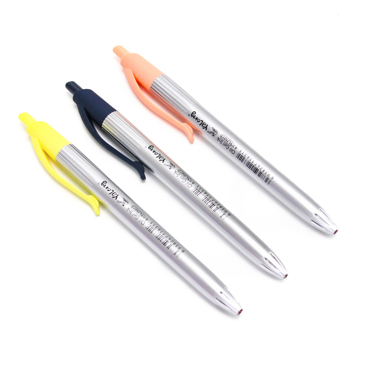 Yalong is offering a hot promotion on a 0.7MM blue refilled needle-shaped imported plastic office ballpoint pen and oil pen details Picture