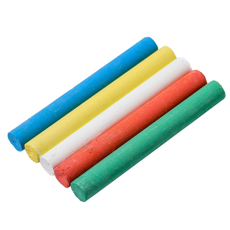 Qianhui Custom LOGO packaging dust-free chalk, colored drawing stick, blackboard solid color water-soluble chalk Item Picture