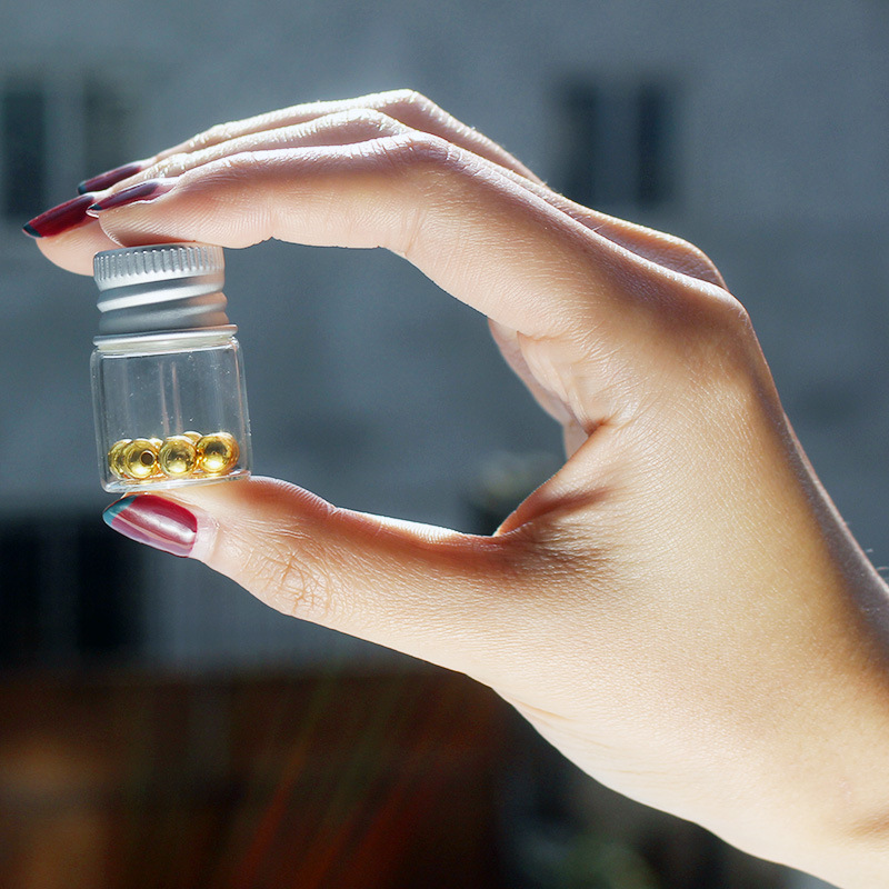 攒金豆豆的瓶子装小金豆子玻璃瓶透明存黄金豆豆收纳瓶金珠子收藏产品图