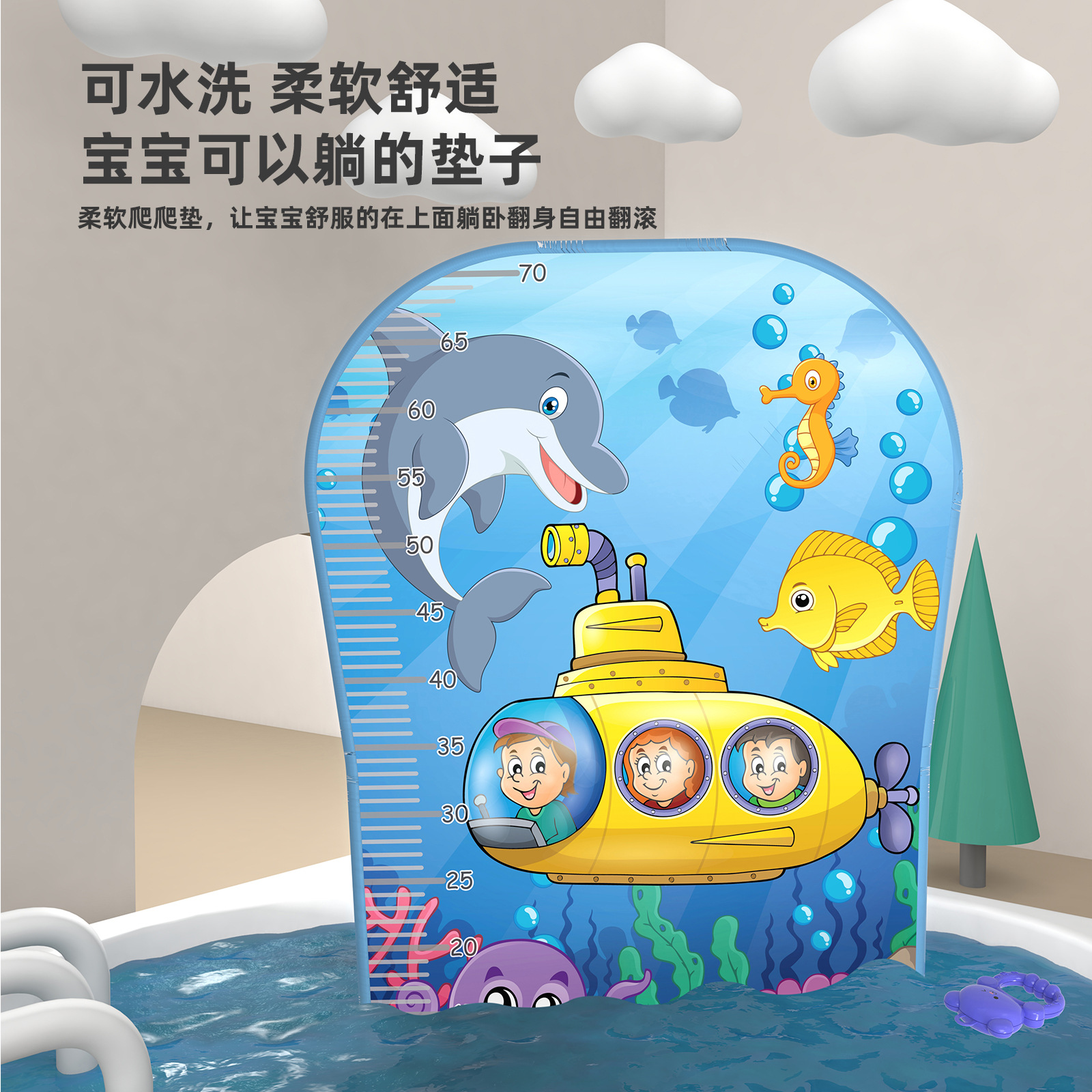 婴儿脚踏琴音乐健身架玩具0-36个月新生儿钢琴游戏垫宝宝跨境热销细节图