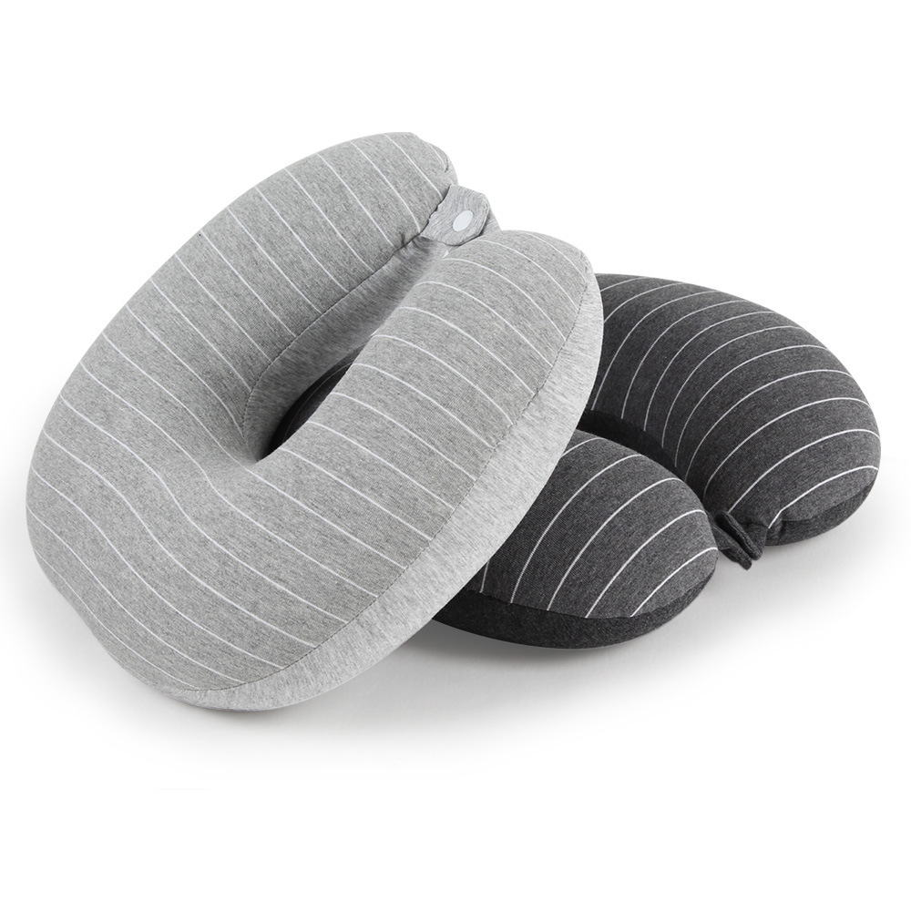 Wholesale U-shaped pillow foam particle neck protection pillow EPS eco-friendly U-shaped pillow printed, embroidered, gold-embossed LOGO, multiple styles of U-shaped Specification image