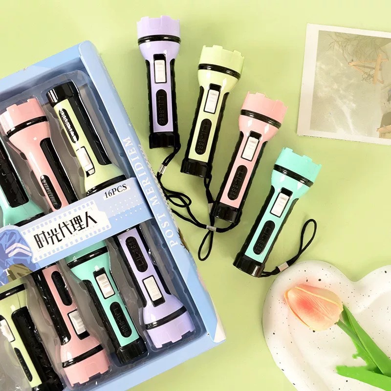 Children's toys, LED flashlights, emergency lights, dimming flashlights, colorful plastic small lighting, party toys details Picture