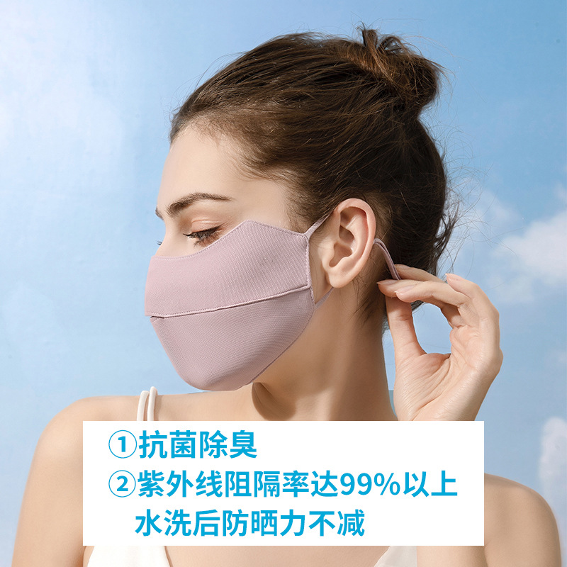 口罩/防晒口罩/防晒面纱/夏季防嗮面罩/冰丝口罩产品图