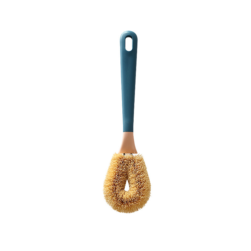 Colección palmera cepillo de ollas cocina de gas cepillo de limpieza de cocina cepillo de lavavajillas desgrasante cepillo de coco marrón seco y húmedo doble uso Item Picture