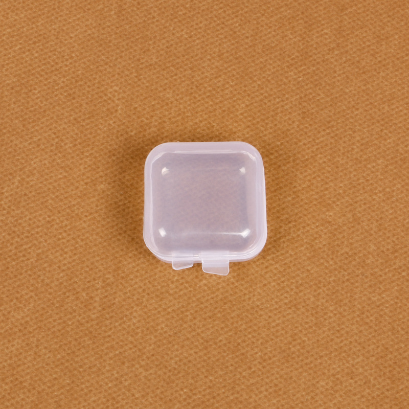 Wholesale pp transparent mini earplug boxes, disposable swimming nasal plug packaging boxes, jewelry rings, plastic storage boxes Specification image
