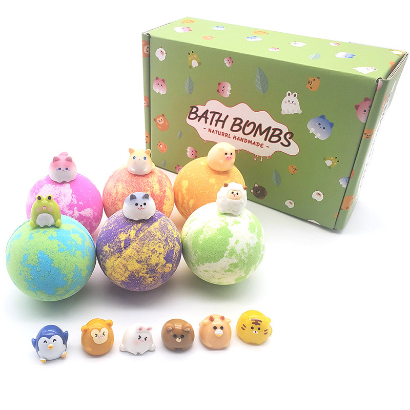 Cross-border bath balls, toy bath salt balls, large bubble balls, baby bath salt, bath balls, bubble bath gift box wholesale Specification image