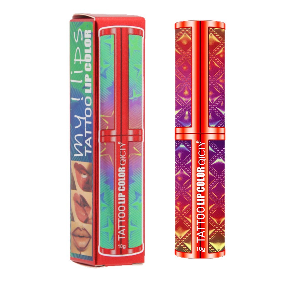 【 Cross-border Exclusive 】 Wholesale of QICIY 4-color peel-off lip Gloss and non-smudging peel-off lip gloss and lip gloss Item Picture