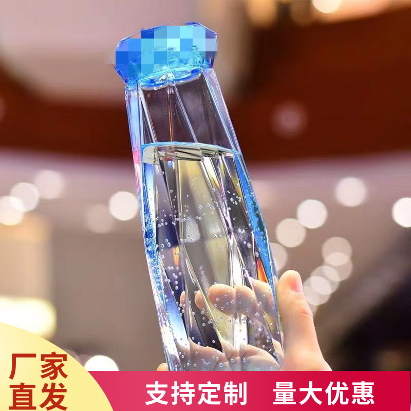 Best-selling Instagram-worthy crystal diamond cups, colorful glass water cups, creative diamond-shaped gift cups, custom advertising cups