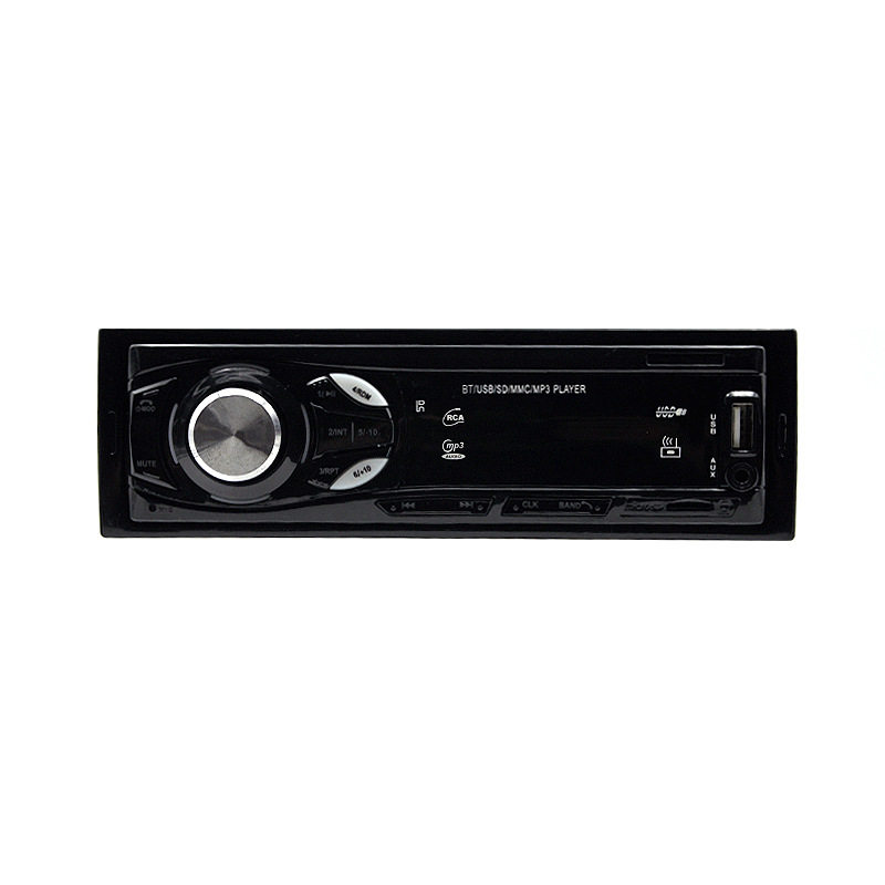Pevo's new blue light AUX car Bluetooth MP3 card, TF card, 12V high-power card player Specification image