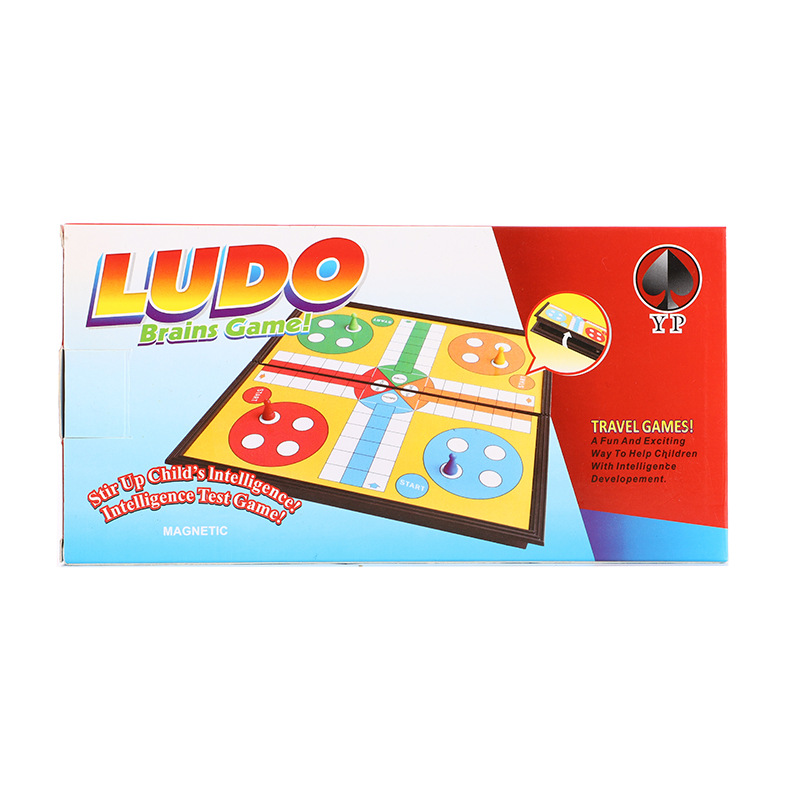 益智游戏亲子飞行棋休闲桌游玩具磁性折叠游戏棋便携式LUDO GAME产品图